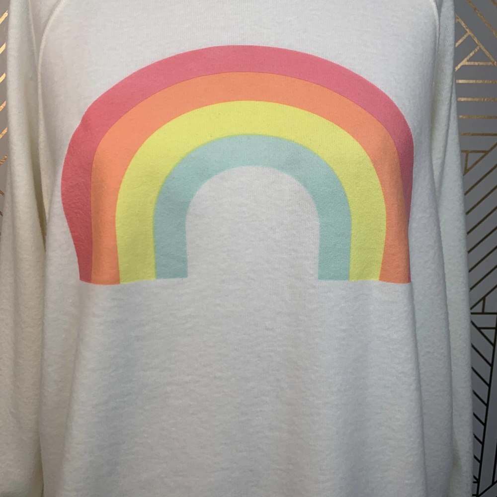 Wildfox After The Rain Rainbow Sommers Sweatshirt - Picture 4 of 11